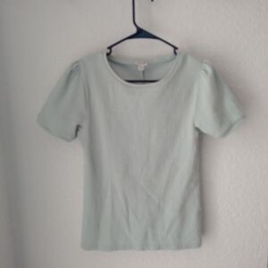 J. Crew Mint Green Textured Top